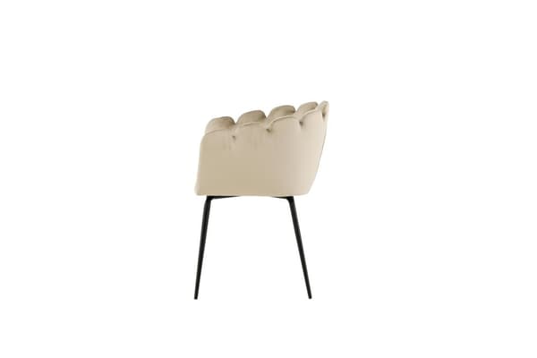 FURNLUX SPISESTUESTOL LIMHAMN BEIGE & SORT 61CM