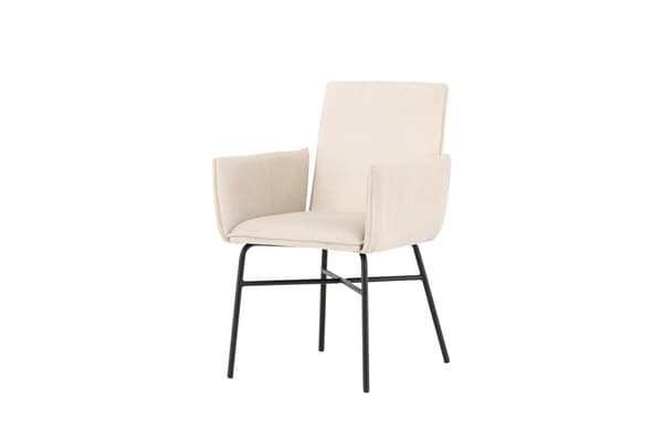 FURNLUX RUOKASALIN TUOLI PETRA BEIGE & MUSTA 57CM