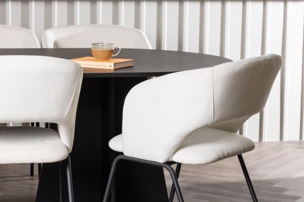 FURNLUX RUOKASALIN TUOLI DAY BEIGE & MUSTA 66CM