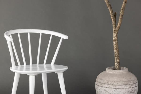 FURNLUX RUOKASALIN TUOLI BOBBY VALKOINEN 55CM