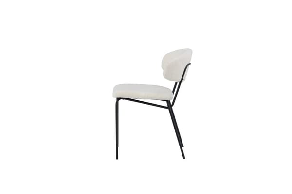 FURNLUX RUOKASALIN TUOLI CHICO VALKOINEN & MUSTA 50CM