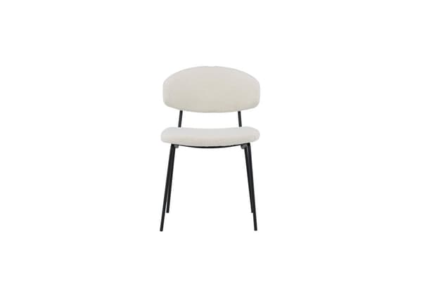 FURNLUX RUOKASALIN TUOLI CHICO VALKOINEN & MUSTA 50CM