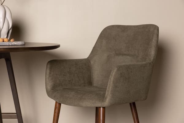 FURNLUX MATSALSSTOL TOMORROW MÖRKGRÖN & VALNÖT 60CM
