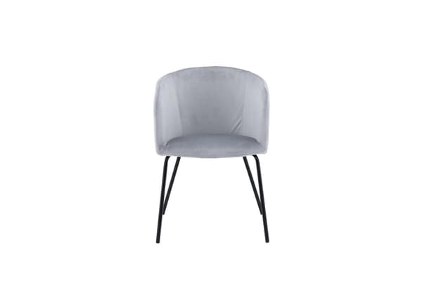 FURNLUX MATSALSSTOL BERIT GRÅ & SVART 55CM