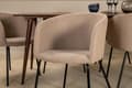 Pikkukuva 4 / 9: FURNLUX RUOKASALIN TUOLI BERIT BEIGE & MUSTA 55CM