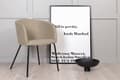 Pikkukuva 5 / 9: FURNLUX RUOKASALIN TUOLI BERIT BEIGE & MUSTA 55CM