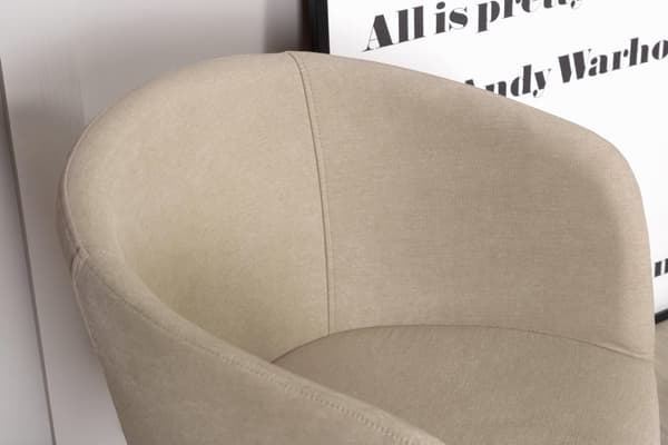 FURNLUX RUOKASALIN TUOLI BERIT BEIGE & MUSTA 55CM