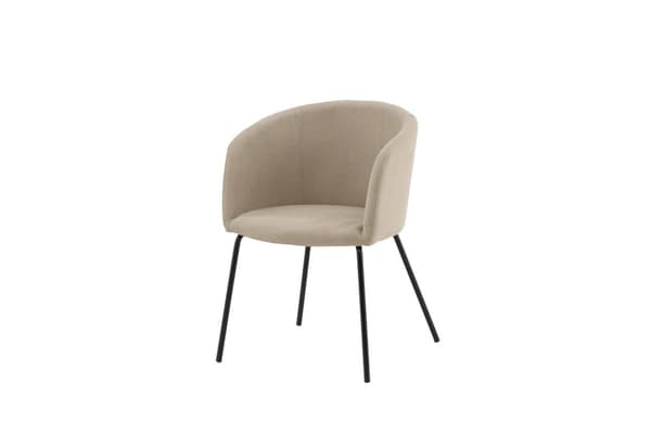 FURNLUX RUOKASALIN TUOLI BERIT BEIGE & MUSTA 55CM