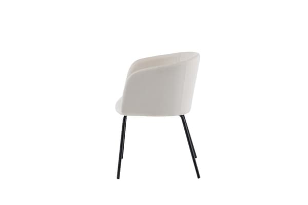 FURNLUX RUOKASALIN TUOLI BERIT CREME & BLACK 55CM
