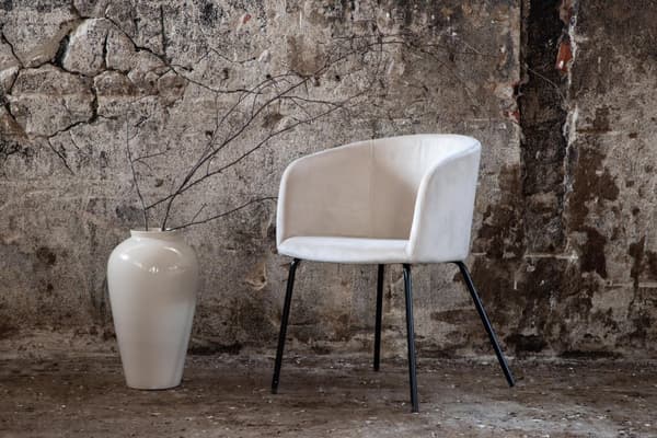 FURNLUX RUOKASALIN TUOLI BERIT CREME & BLACK 55CM