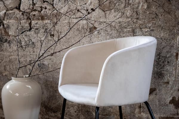 FURNLUX RUOKASALIN TUOLI BERIT CREME & BLACK 55CM