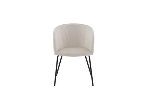 FURNLUX RUOKASALIN TUOLI BERIT CREME & BLACK 55CM