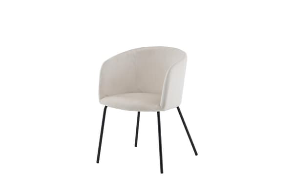 FURNLUX RUOKASALIN TUOLI BERIT CREME & BLACK 55CM