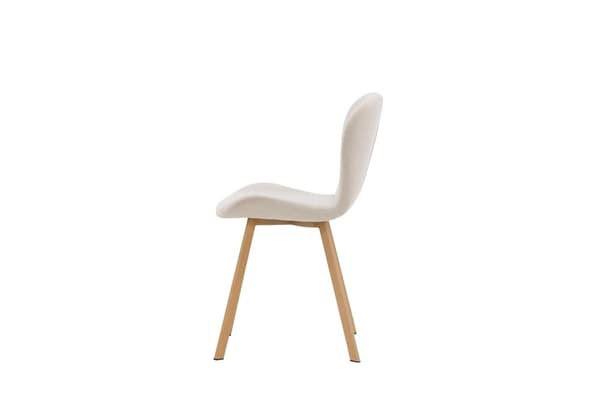 FURNLUX SPISESTUESTOL LILJA BEIGE & EG 48CM
