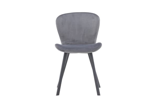 FURNLUX SPISESTUESTOL LILJA GRÅ & SORT 48CM
