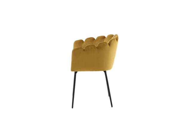 FURNLUX MATSALSSTOL LIMHAMN SENAPSGUL & SVART 61CM