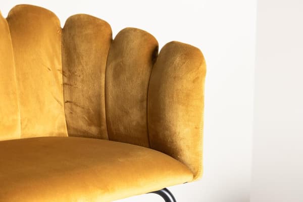 FURNLUX MATSALSSTOL LIMHAMN SENAPSGUL & SVART 61CM