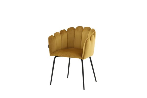 FURNLUX MATSALSSTOL LIMHAMN SENAPSGUL & SVART 61CM