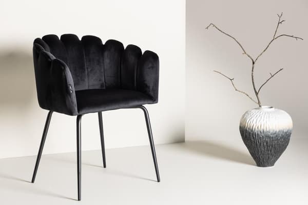FURNLUX RUOKASALIN TUOLI LIMHAMN MUSTA 61CM