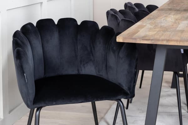 FURNLUX RUOKASALIN TUOLI LIMHAMN MUSTA 61CM