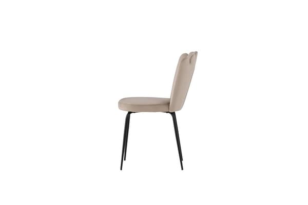 FURNLUX SPISESTUESTOL LIMHAMN BEIGE & SORT 44CM