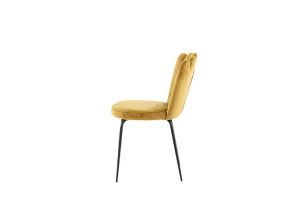 FURNLUX RUOKASALIN TUOLI LIMHAMN SINAPPI KELTAINEN & MUSTA 45CM