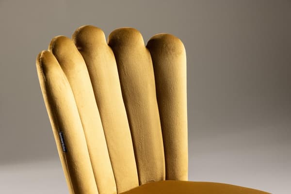 FURNLUX RUOKASALIN TUOLI LIMHAMN SINAPPI KELTAINEN & MUSTA 45CM