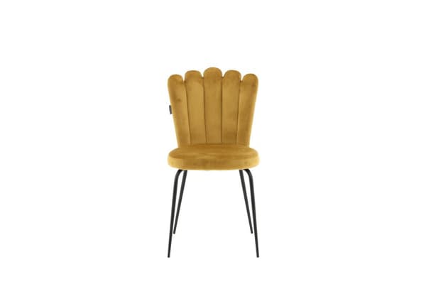 FURNLUX RUOKASALIN TUOLI LIMHAMN SINAPPI KELTAINEN & MUSTA 45CM