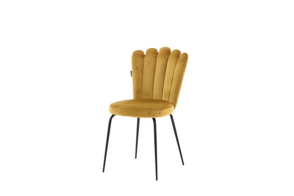 FURNLUX RUOKASALIN TUOLI LIMHAMN SINAPPI KELTAINEN & MUSTA 45CM