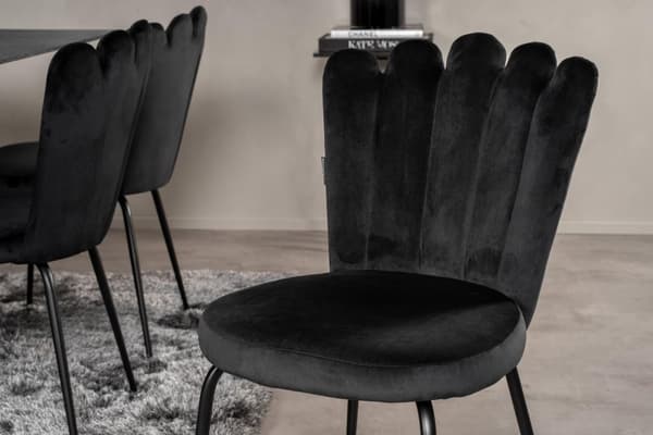 FURNLUX RUOKASALIN TUOLI LIMHAMN MUSTA 45CM