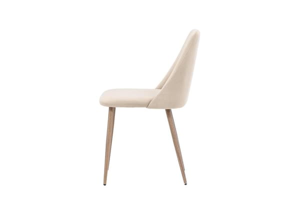 FURNLUX MATSALSSTOL NATT BEIGE & VALNÖT 49CM