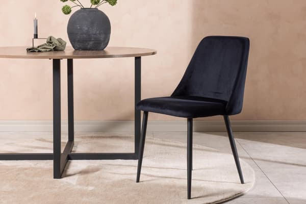 FURNLUX MATSALSSTOL NATT SVART 49CM