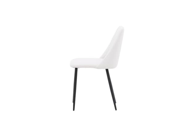 FURNLUX MATSALSSTOL NATT VIT & SVART 49CM