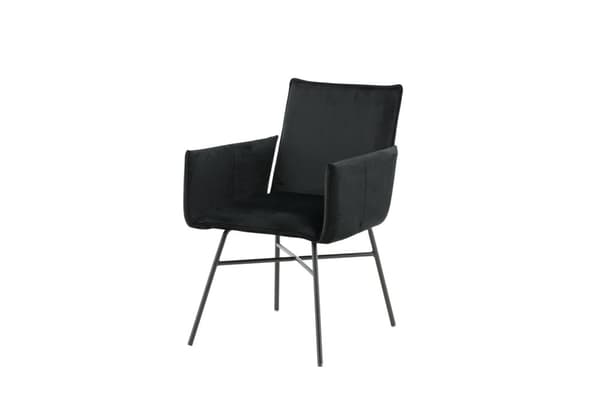 FURNLUX RUOKASALIN TUOLI PETRA MUSTA 57CM