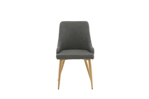 FURNLUX MATSALSSTOL PLAZA MÖRKGRÅ & EK 49CM