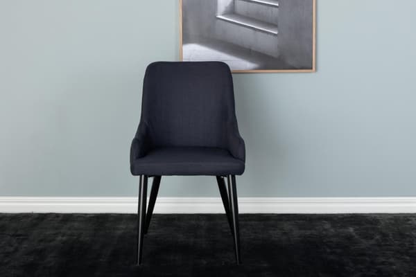 FURNLUX RUOKASALIN TUOLI PLAZA MUSTA 49CM