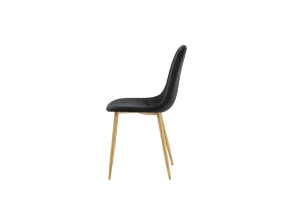 FURNLUX RUOKASALIN TUOLI POLAR BLACK & OAK 44CM