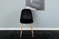 Pikkukuva 4 / 5: FURNLUX RUOKASALIN TUOLI POLAR BLACK & OAK 44CM