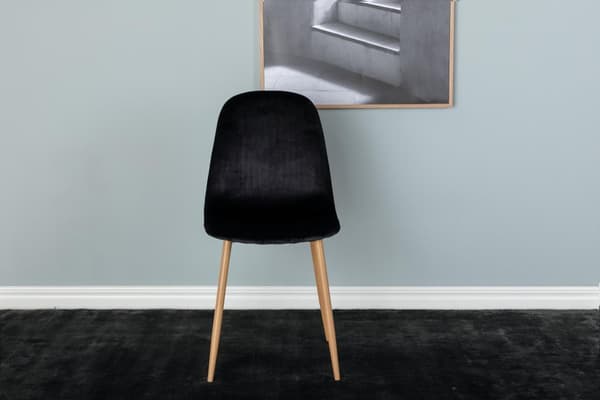 FURNLUX RUOKASALIN TUOLI POLAR BLACK & OAK 44CM