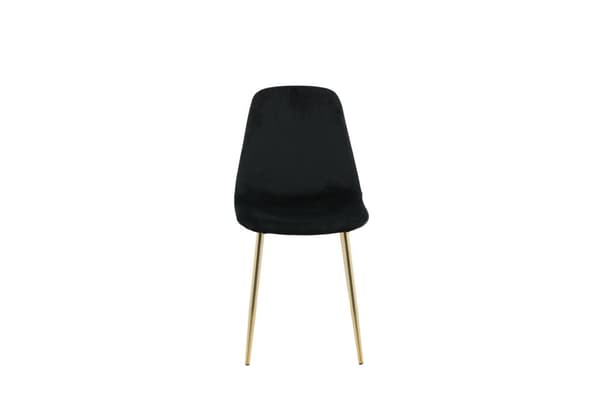 FURNLUX MATSALSSTOL POLAR SVART & GULD 44CM