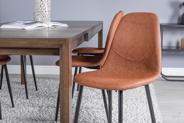 FURNLUX MATSALSSTOL POLARBRUN & SVART 44CM