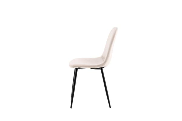 FURNLUX SPISESTUESTOL POLAR CREME & SORT 44CM