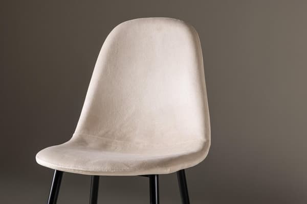 FURNLUX SPISESTUESTOL POLAR CREME & SORT 44CM