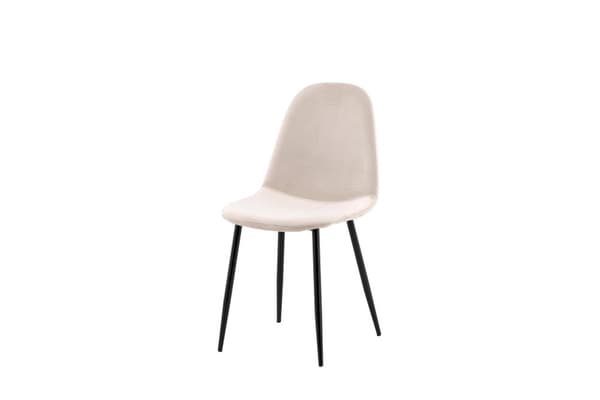 FURNLUX SPISESTUESTOL POLAR CREME & SORT 44CM