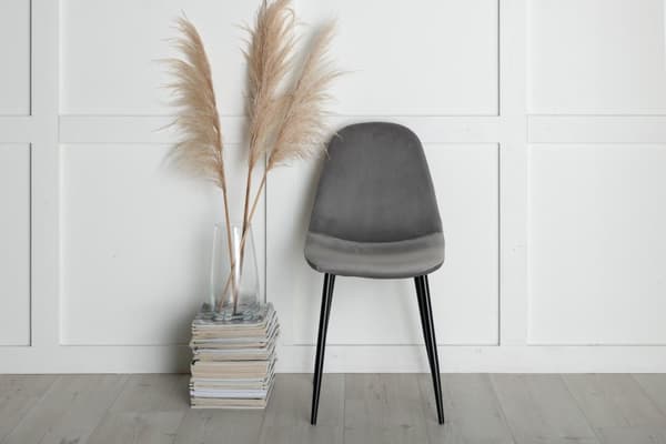 FURNLUX MATSALSSTOL POLAR MÖRKGRÅ & SVART 44CM