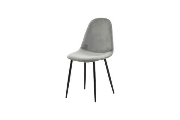 FURNLUX MATSALSSTOL POLAR MÖRKGRÅ & SVART 44CM