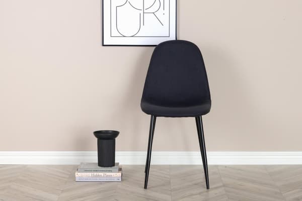 FURNLUX RUOKASALIN TUOLI POLAR MUSTA 44CM