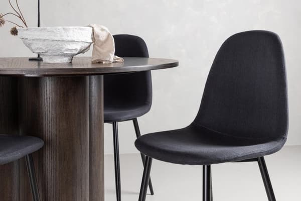 FURNLUX RUOKASALIN TUOLI POLAR MUSTA 44CM