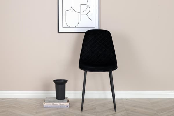 FURNLUX RUOKASALIN TUOLI POLAR MUSTA 44CM