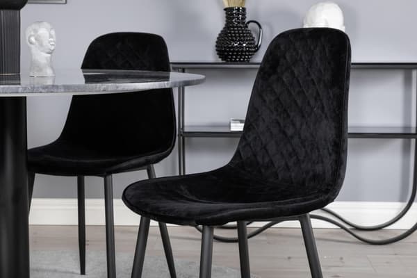 FURNLUX RUOKASALIN TUOLI POLAR MUSTA 44CM